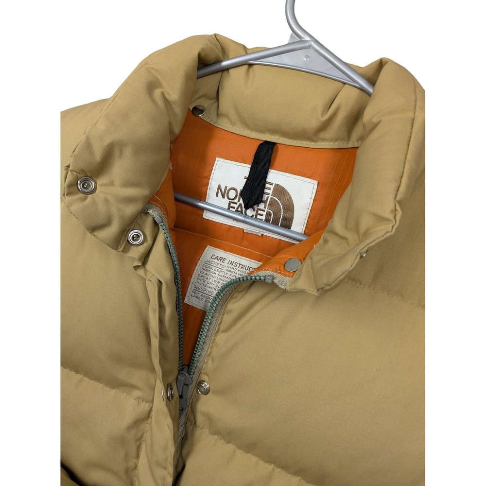 Vintage The North Face Jacket Womens W-S Beige Puffer Insulated Made USA